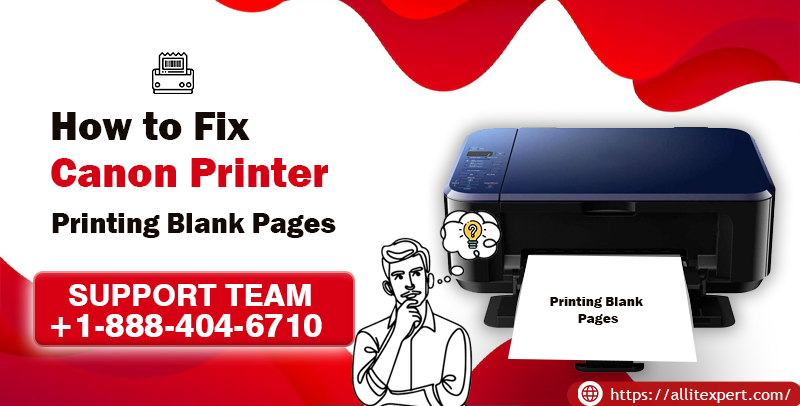 Fix Canon Printer Printing Blank Pages