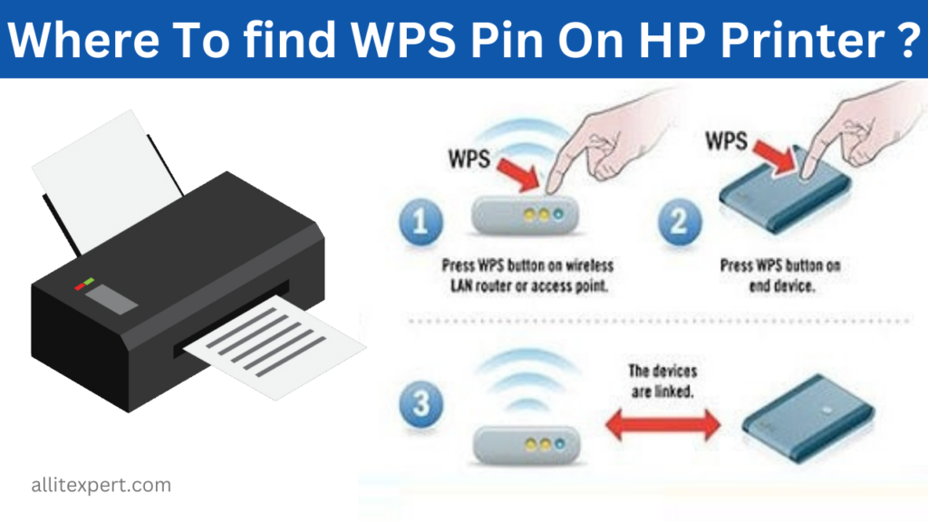where to find wps pin on hp deskjet printer