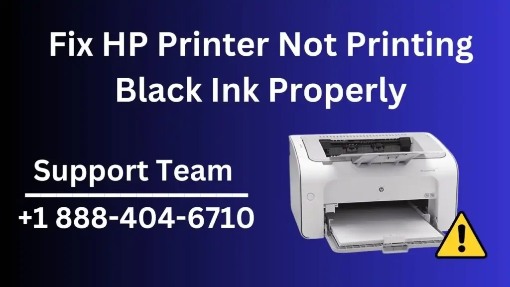 HP Printer would Print Black