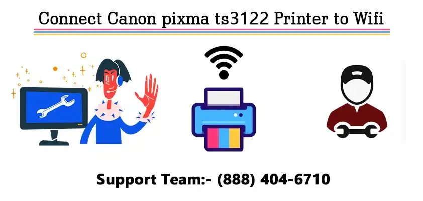 Canon Pixma TS3122 printer to WiFi