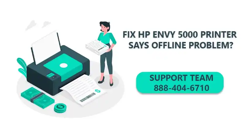 HP Envy 5000 Printer Says Offline