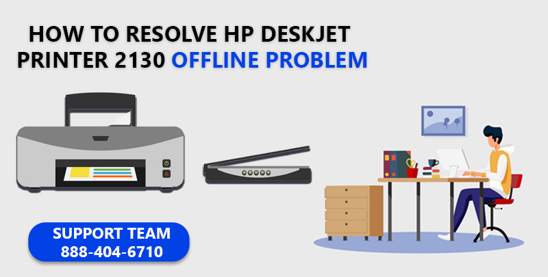 HP DeskJet printer 2130 offline problem