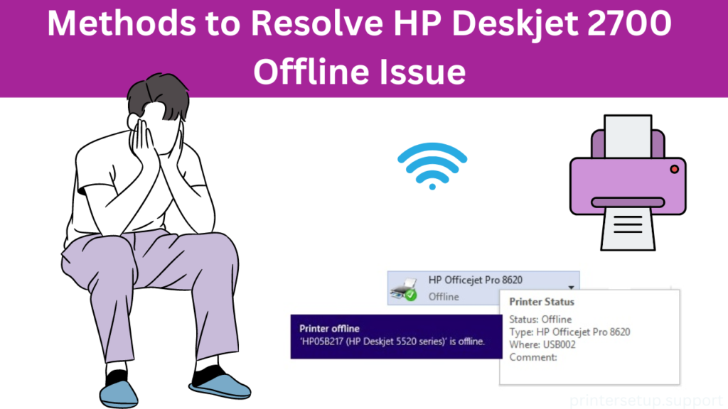 Methods to Resolve HP Deskjet 2700 Offline Issue