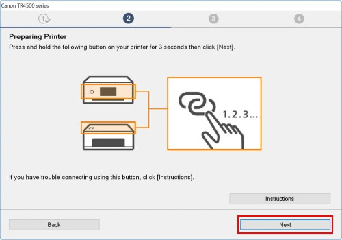 Canon Pixma TR4522 to WiFi printer