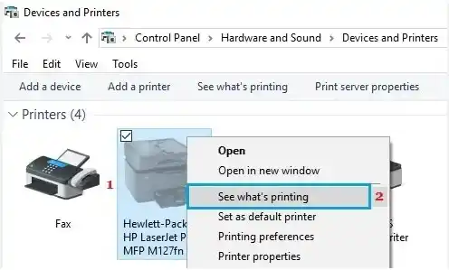 HP LaserJet 1020 Printer Offline