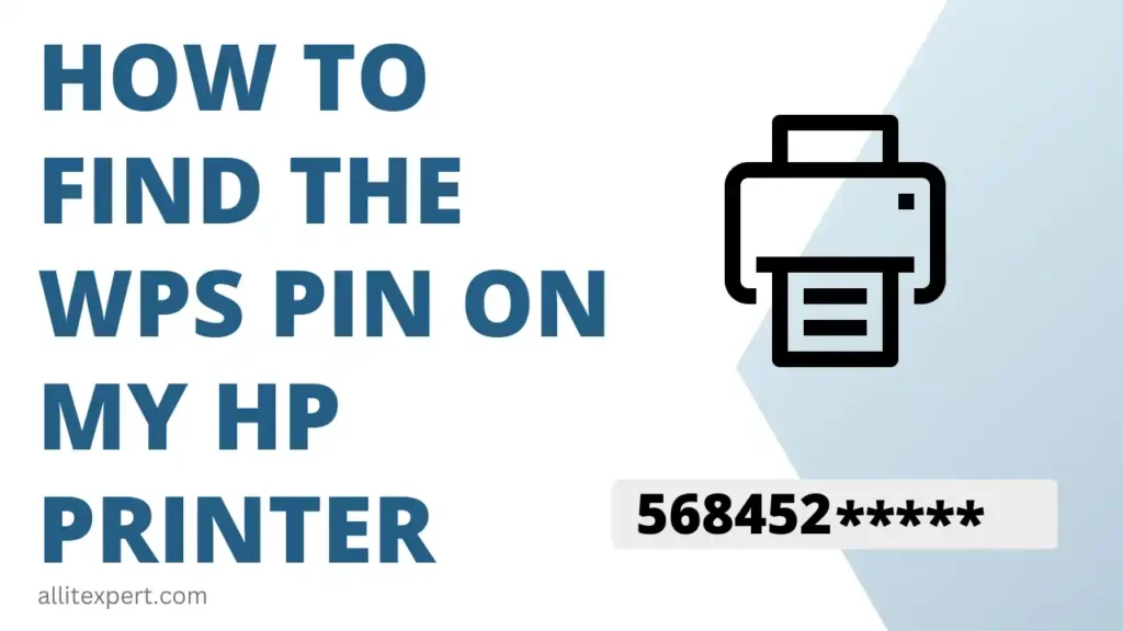 how to find wps pin on hp printer