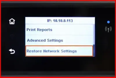 factory reset hp printer