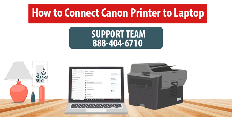 how to connect canon printer to laptop