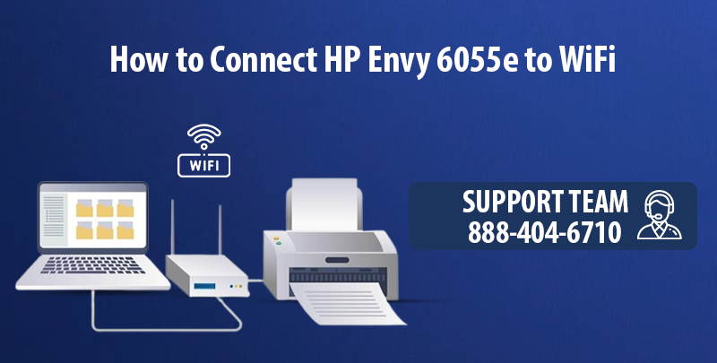 hp envy 6055e connect to wifi