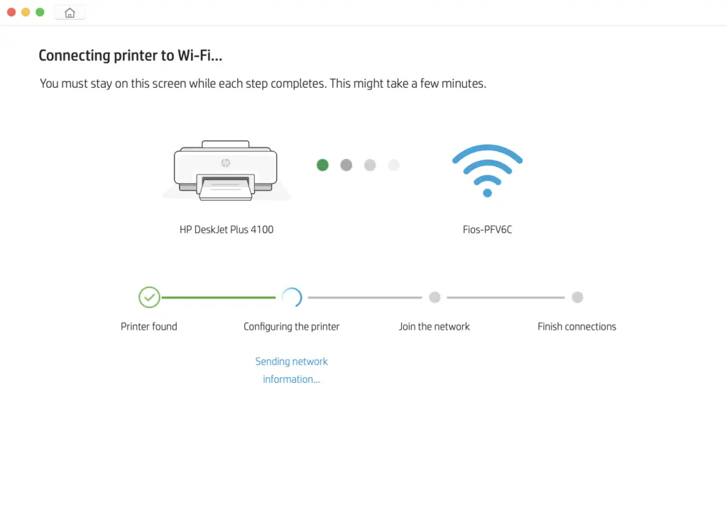 how to connect hp deskjet 4155e to wifi