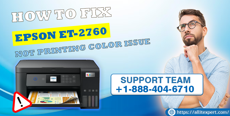 Epson ET-2760 Not Printing Color